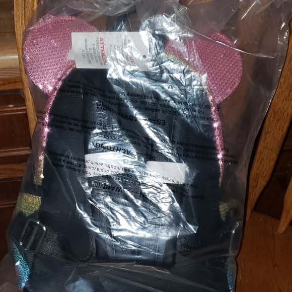 Rainbow authentic mickey mouse back pack